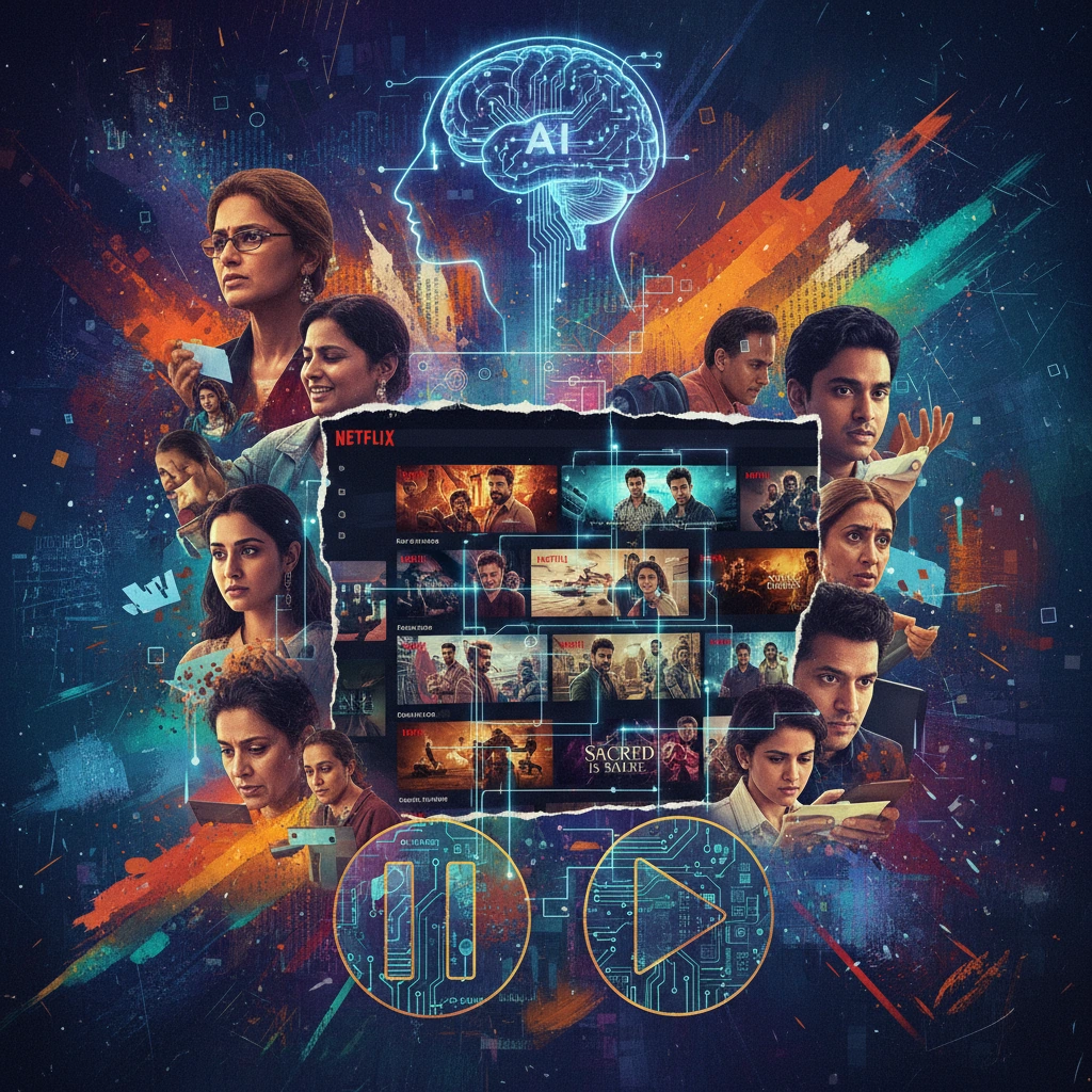 Netflix recommendation AI depiction