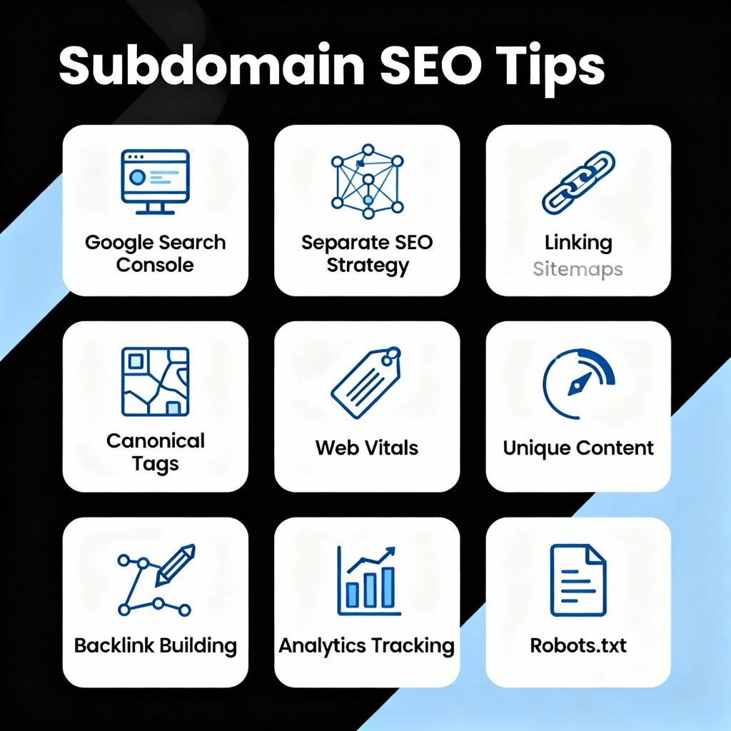 Subdomain seo tips.